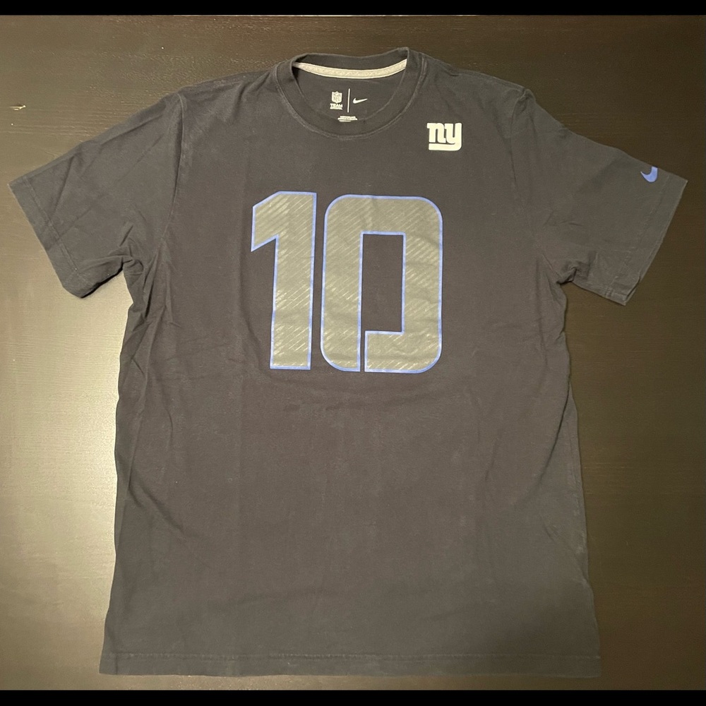 Nike New York Giants, Eli Manning #10 Men’s T-shirt. Size XL. Black/Blue.